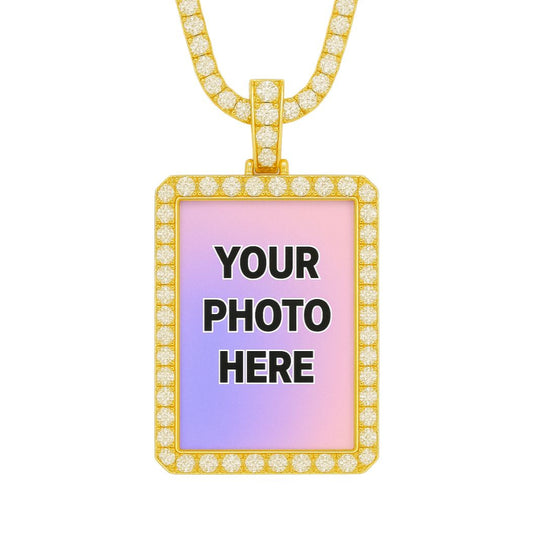 Custom Rectangle Photo Pendant