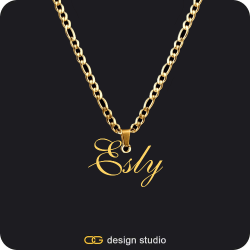 The Essential Name Necklace: Looped