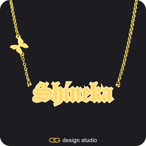 The Spotlight Double Plated Name Necklace