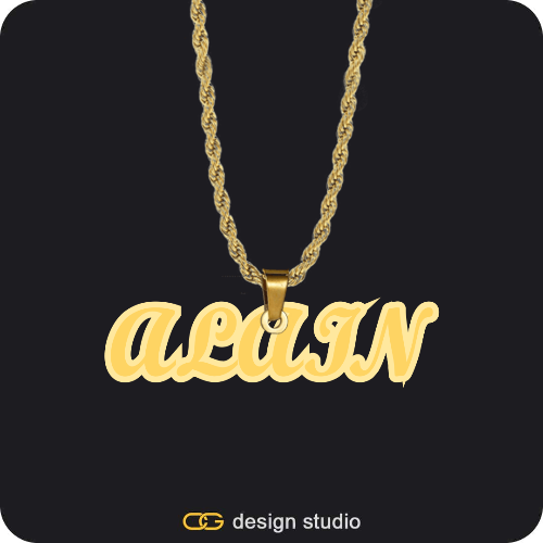 The Spotlight Double Plated Name Necklace