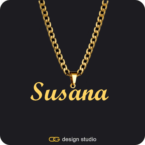 The Essential Name Necklace: Looped