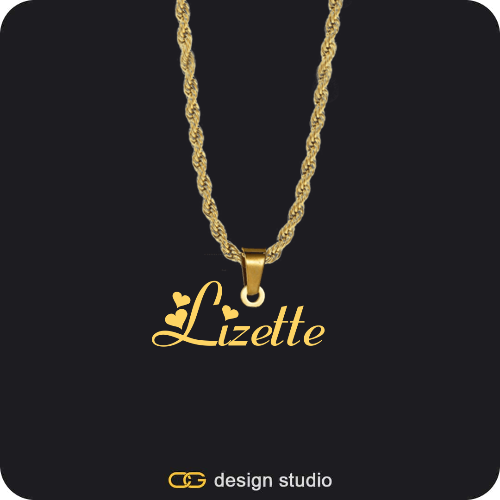 The Essential Name Necklace: Looped