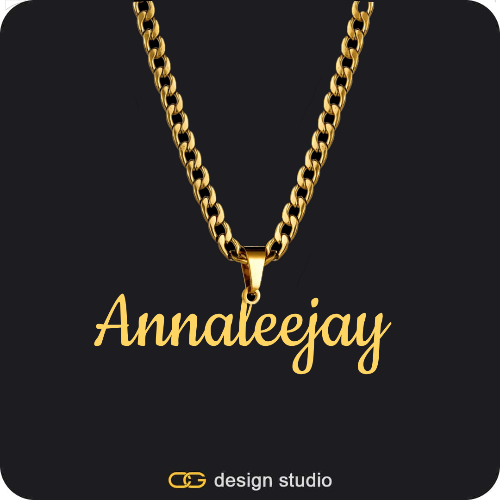 The Essential Name Necklace: Looped