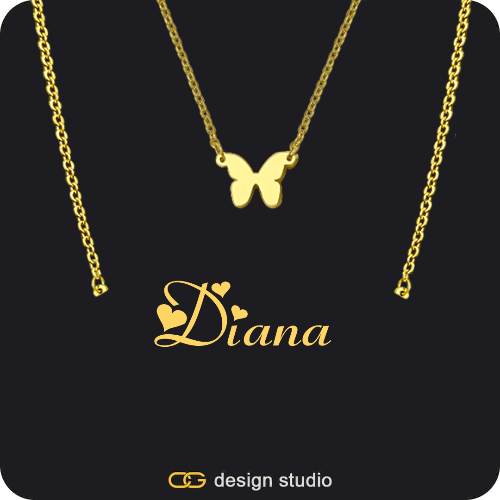 The Essential Double Layer Name Necklace