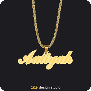 The Spotlight Double Plated Name Necklace