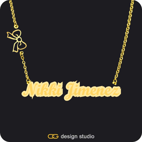 The Spotlight Double Plated Name Necklace