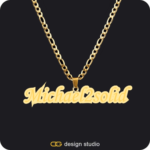 The Spotlight Double Plated Name Necklace