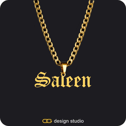 The Essential Name Necklace: Looped