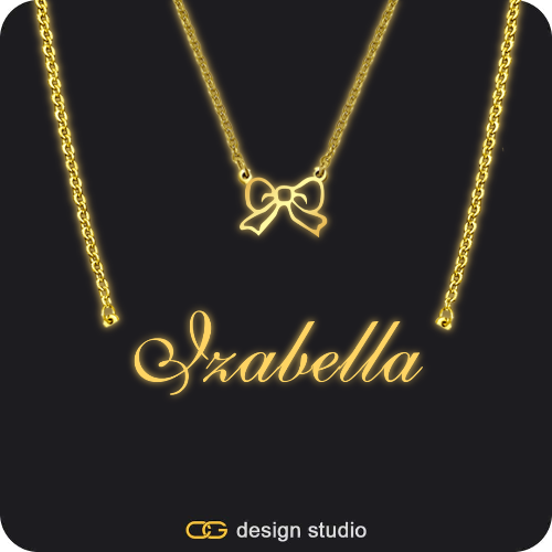 The Essential Name Necklace: Glitter