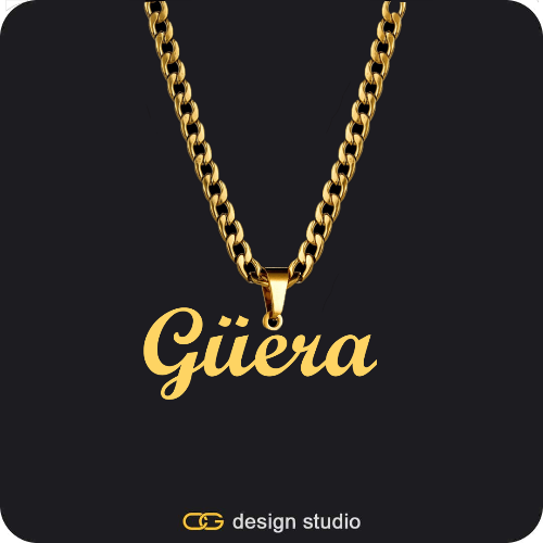 The Essential Name Necklace: Looped