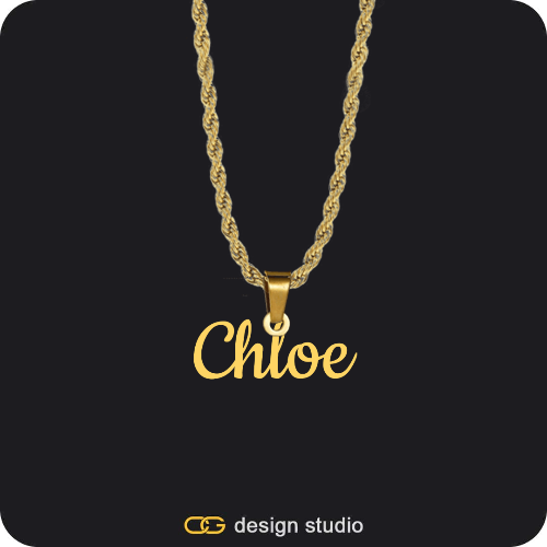 The Essential Name Necklace: Looped