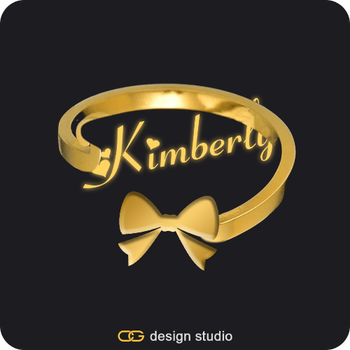 The Essential Name Ring: Glitter