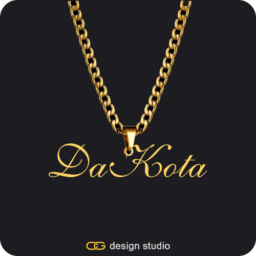 The Essential Name Necklace: Looped