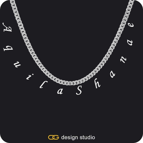 The Falling Name Necklace