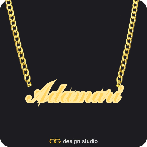 The Spotlight Double Plated Name Necklace