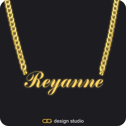 The Essential Name Necklace: Glitter