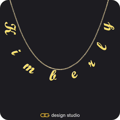 The Falling Name Necklace