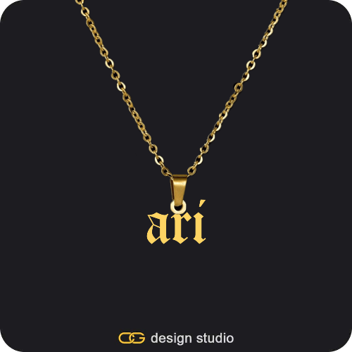 The Essential Name Necklace: Looped