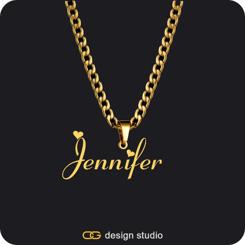 The Essential Name Necklace: Looped