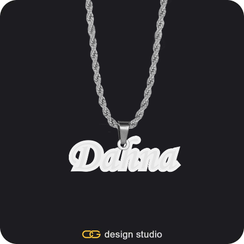 The Spotlight Double Plated Name Necklace