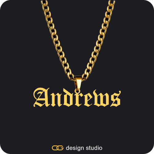 The Essential Name Necklace: Looped