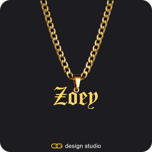 The Essential Name Necklace: Looped