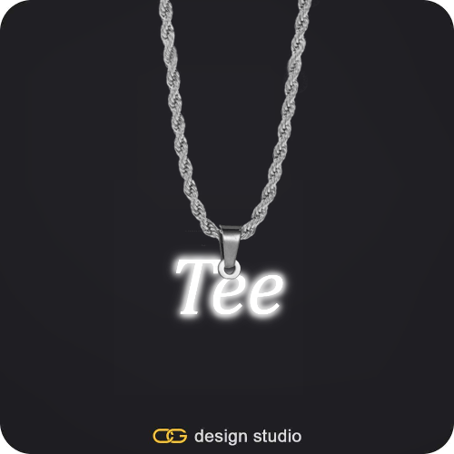 The Essential Name Necklace: Sparkling