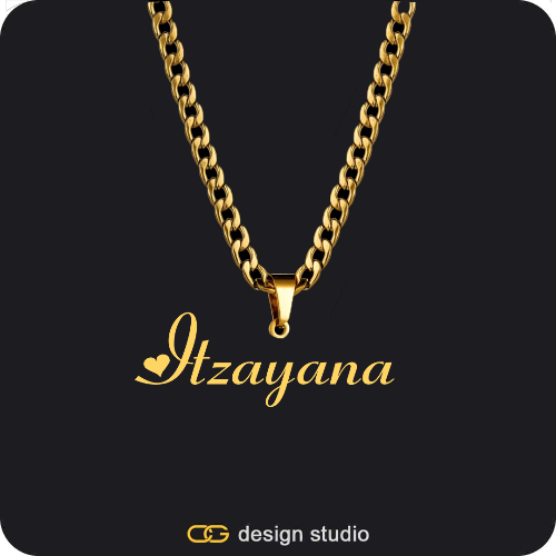 The Essential Name Necklace: Looped