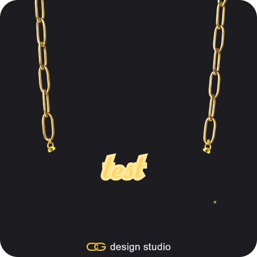 The Spotlight Double Plated Name Necklace