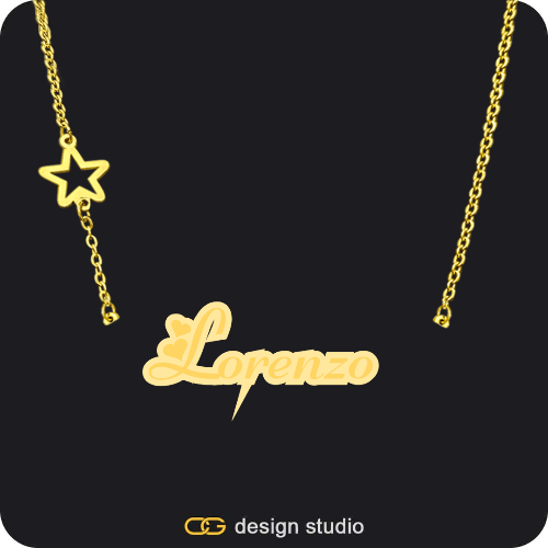 The Spotlight Double Plated Name Necklace