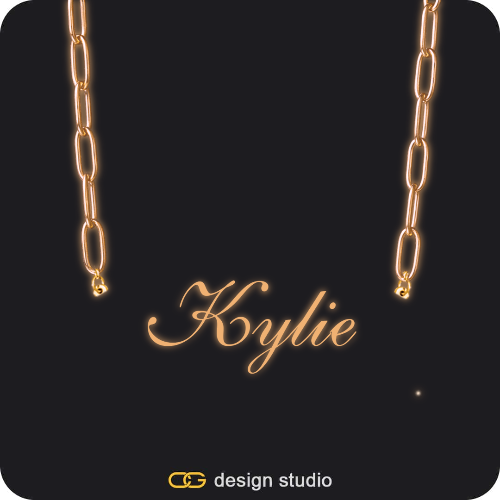 The Essential Name Necklace: Glitter