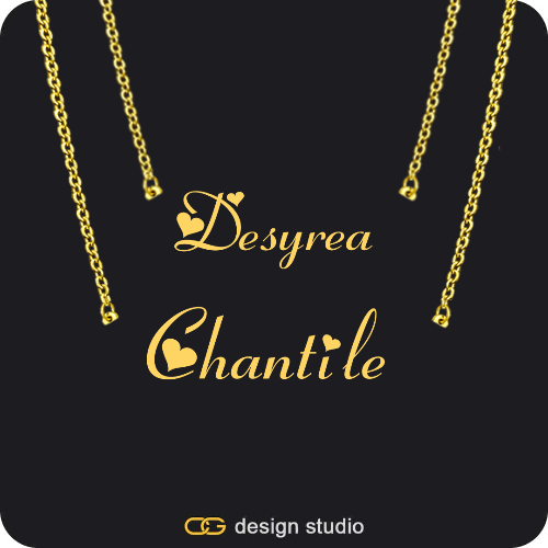 The Essential Name Necklace: Double Layer
