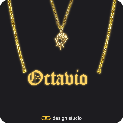 The Essential Name Necklace: Glitter