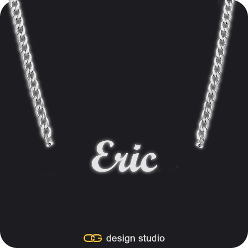 The Essential Name Necklace: Glitter