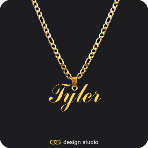 The Essential Name Necklace: Looped