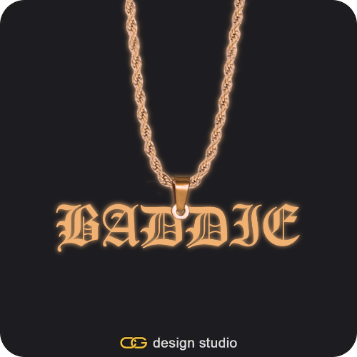 The Essential Name Necklace: Glitter