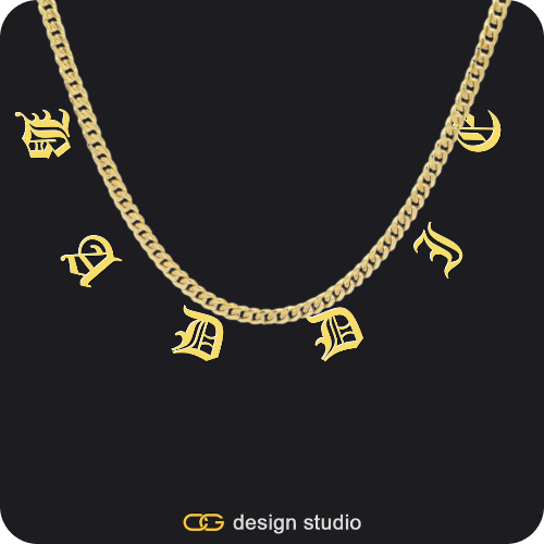 The Falling Name Necklace