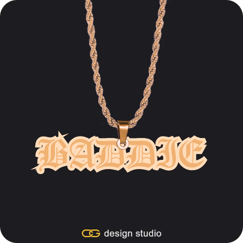 The Spotlight Double Plated Name Necklace