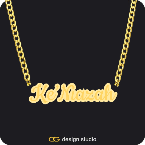 The Spotlight Double Plated Name Necklace