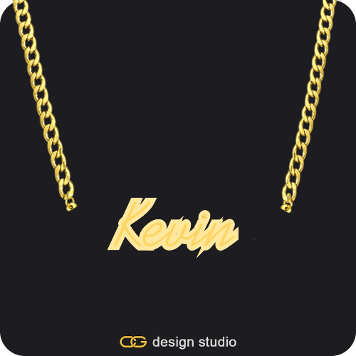 The Spotlight Double Plated Name Necklace