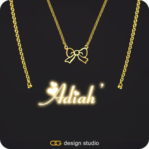 The Essential Name Necklace: Sparkling