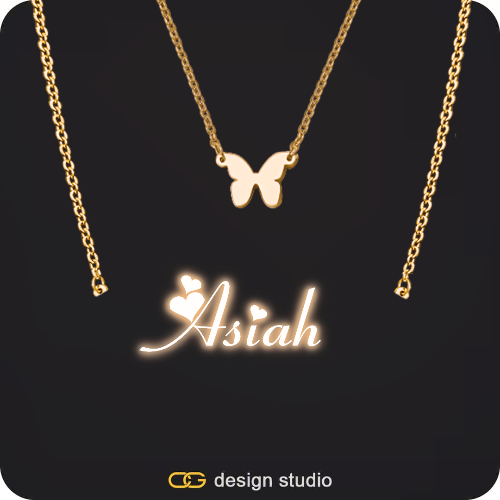 The Essential Name Necklace: Sparkling