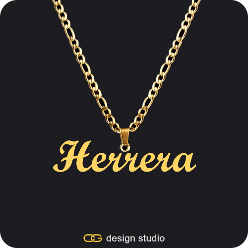 The Essential Name Necklace: Looped