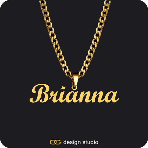 The Essential Name Necklace: Looped