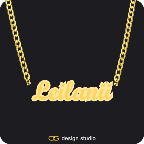 The Spotlight Double Plated Name Necklace