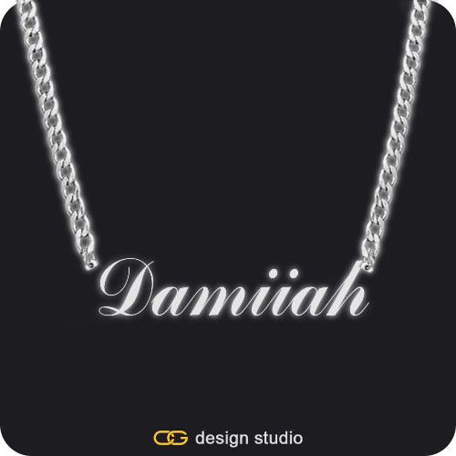 The Essential Name Necklace: Glitter