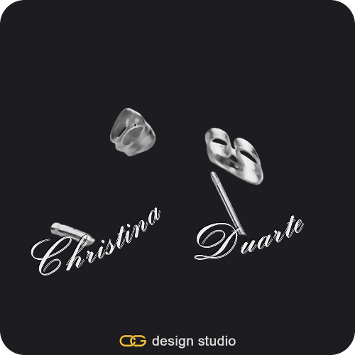 The Essential Stud Name Earrings