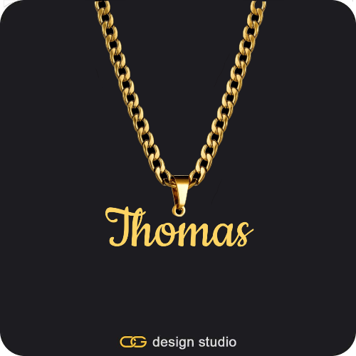 The Essential Name Necklace: Looped