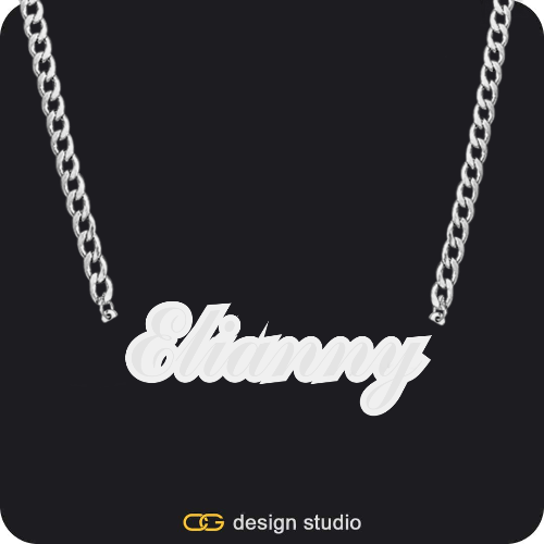 The Spotlight Double Plated Name Necklace