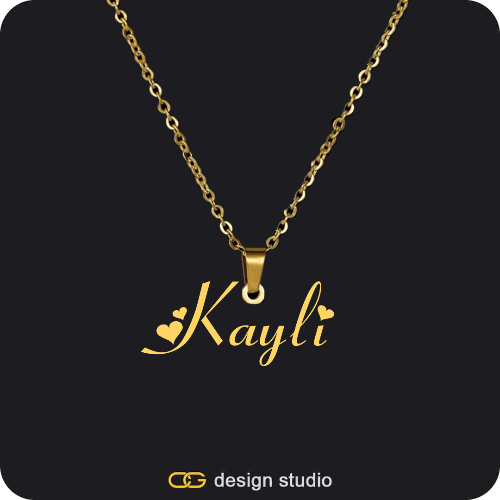 The Essential Name Necklace: Looped